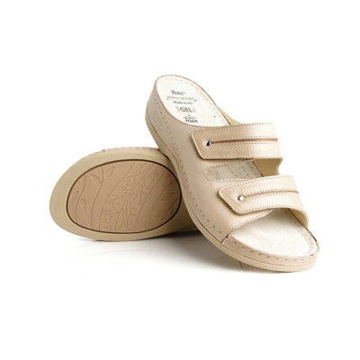 Lia Beige Zdravotní pantofle Batz