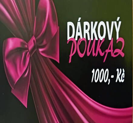 Dárkový poukaz v hodnotě 1000,-  