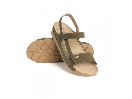 Dámské kožené sandále Batz Miri olive 